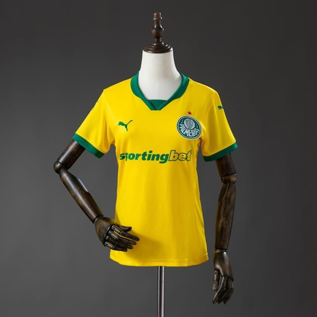 Palmeiras Feminina Amarela Premium