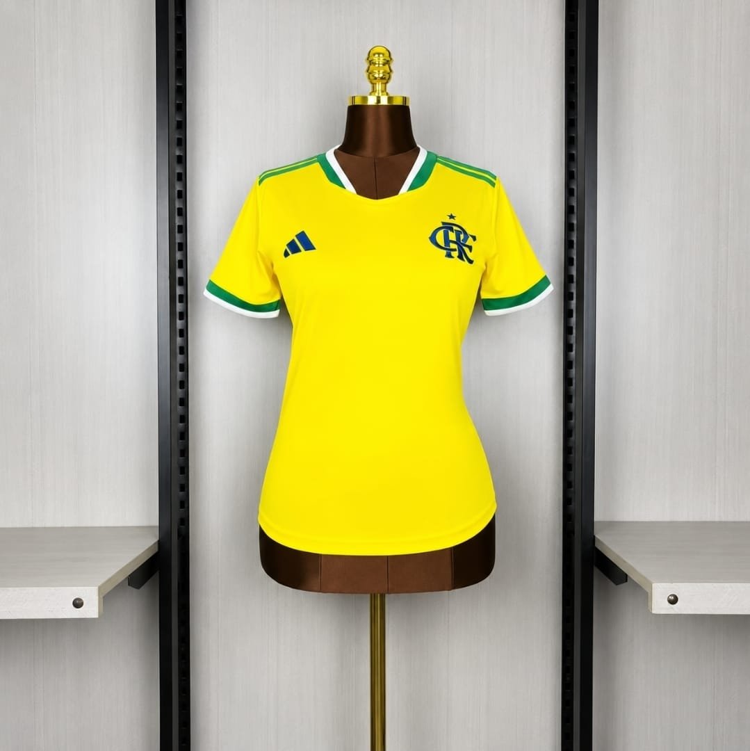 Brasil Feminina Amarela Premium